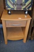 Light Oak Effect Bedside Cabinet