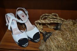 Pair of Ladies Size: 40 To Be Shoes plus Tiebacks