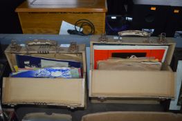 Two cases of 78rpm Records etc.