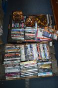 Two Boxes of DVDs