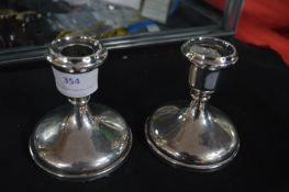 Pair of Hallmarked Silver Candlesticks
