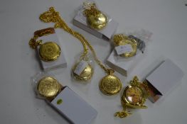 Seven Decorative Pocket Watches