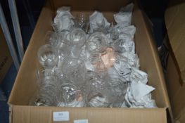 Cut Glass Crystal Wine Glasses, etc.