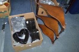 Heart Shaped Vases and a Corner Whatnot