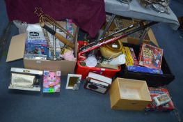 *Three Boxes of Household Goods; Radios, Toiletries