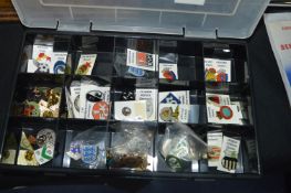 Box of Football Twin Badges
