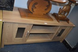 Light Oak Effect TV Unit