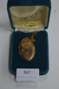 9ct Gold Locket and Chain