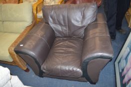Brown Leather Armchair