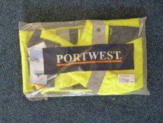 Contrast Bib & Brace (Yellow) Size: Large by Portwest