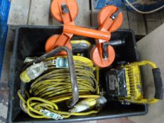 *Box Containing Extension Lead, Site Lamp, etc.