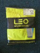 Polycotton Cargo Trousers (Yellow) Size: 44R by Leo Workwear