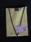 Hi-Vis Waistcoat with Sleeves (Yellow) Size: XL by Leo Workwear