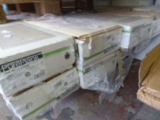 *8 Boxes of White Matt Lacquered Flooring