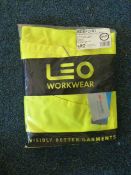 Polycotton Cargo Trousers (Yellow) Size: 44R by Leo Workwear