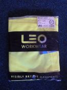Polycotton Cargo Trousers (Yellow) Size: 44R by Leo Workwear