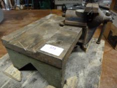 Small Bench Vice on Metal Stand