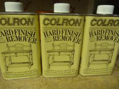 Three 500ml Tins of Varnish Remover
