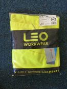 Polycotton Cargo Trousers (Yellow) Size: 44R by Leo Workwear