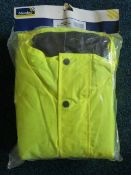 Hi-Vis Bomber Jacket (Yellow) Size: XL by Newlec