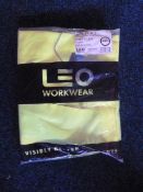 Polycotton Cargo Trousers (Yellow) Size: 44R by Leo Workwear
