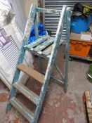 Three Tread Wooden Step Ladder