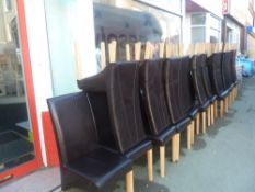 * 30X Leatherette restaurant chairs, in good clean condition