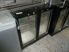 * Rhino dooble door back bar fridge 900 x 500 x 900