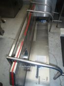 * long bench with base and built in hand wash sink