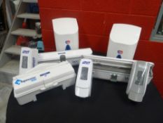 * 2x wrapmaster 4500 cling & foil dispensers 1x wrapmaster 3000 3x hand sanitizer dispensers & 2x
