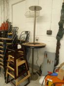 * 2 high circular tables