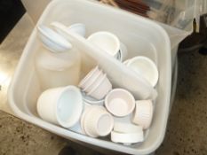 * Quantity of small bowls, ramikins & chopsticks