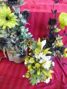 *Three Pots of Imitation Flowers