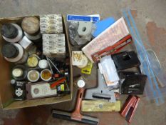 Box of Stationery and Artists Materials