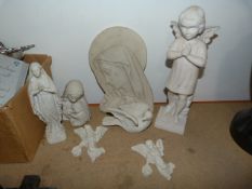 *Job Lot of Plaster Cherubs, Angels, etc.