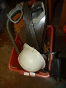 Box of Saws and a Hard Hat
