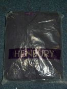 Six Henbury Mens Short Sleeved Polos (Navy) Size: XL