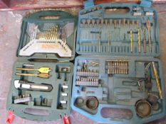 *Two Boxes of Drill Bits, etc.