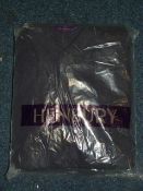 Six Henbury Mens Short Sleeved Polos (Navy) Size: XL