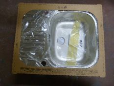 *Aurora Stainless Steel Single Sink 62x50cm