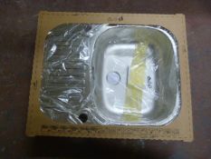 *Aurora Stainless Steel Single Sink 62x50cm