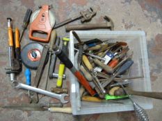 Box of Assorted Hand Tools