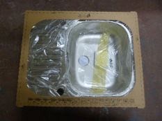 *Aurora Stainless Steel Single Sink 62x50cm