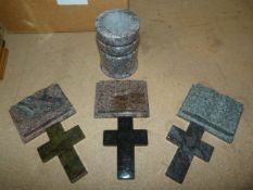 *Quantity of Marble Crucifixes and Books