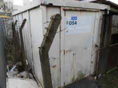 *~16ft x 8ft Site Security Office with Single End Door (Can't be collected until Lot 1056 has clear