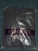 Six Henbury Mens Short Sleeved Polos (Navy) Size: XL