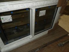 *UPVC Sash Window (White) 820x1350mm