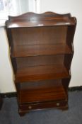 Mahogany Effect Bookshelves