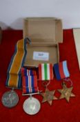 Four Medals Including East Yorkshire WWi, etc.