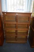 1930's Oak Sectional Glazed Front Bookcase